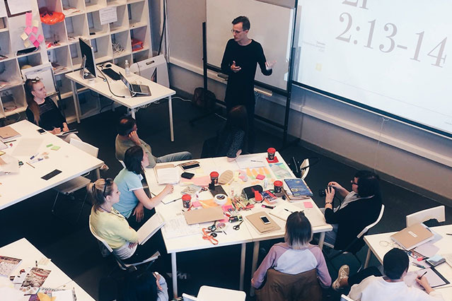 British Higher School of Art & Design. Dmitriy Provotorov gives a lecture on design trends and who set them.