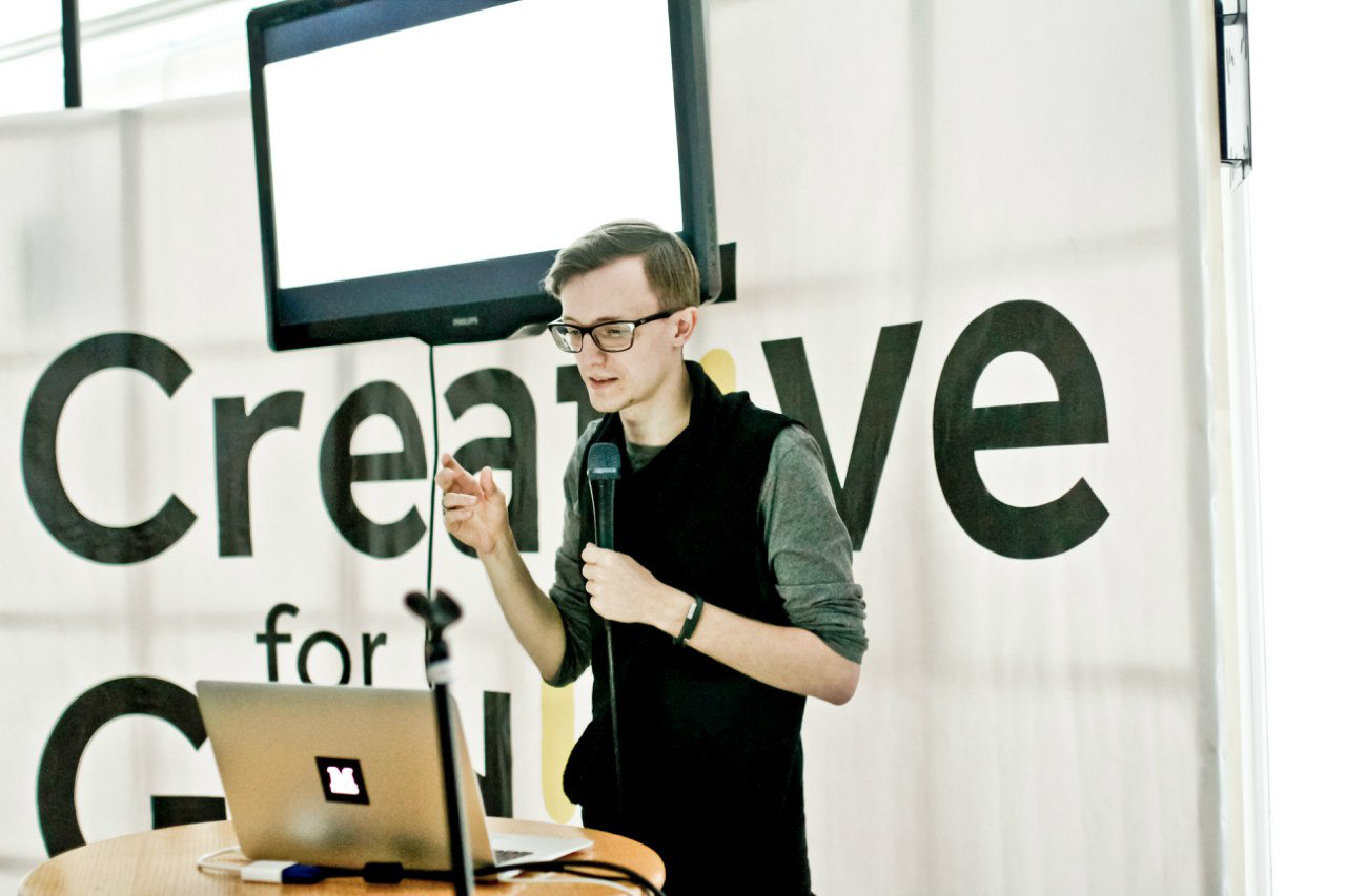 Dmitriy Provotorov speaks at Creative for God international conference.
